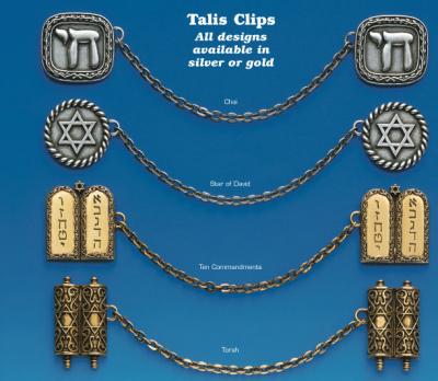 Silver and Gold Plated Talit clips