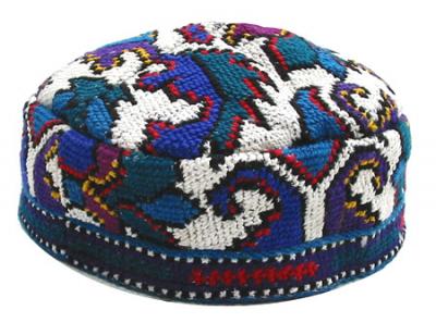 Bucharian Hand Embroidered Kepot