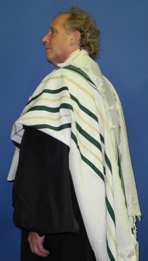TRADITIONAL WRAP TALLIT Worn over the the shoulders Orthodox style